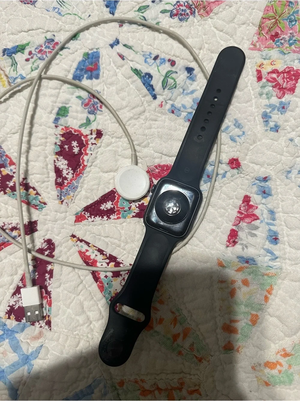 Apple Watch with Black Sport Band and Black Case